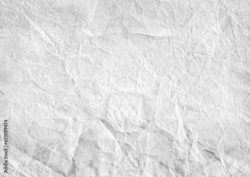 white crinkled paper texture background 
