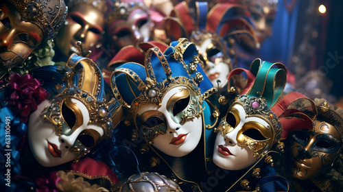 venetian carnival mask wallpaper italian costume festival © Volodymyr