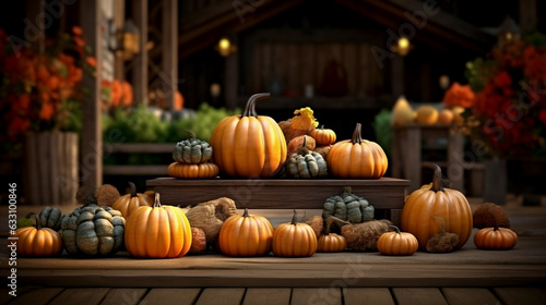 pumpkins and gourds in a basket halloween vegetables holiday wallpaper
