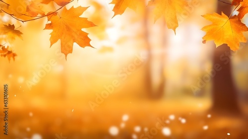 Farbenfrohes Bokeh: Herbstblätter schaffen eine verträumte Kulisse