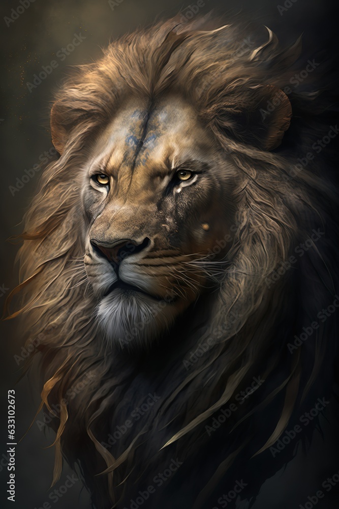 Noble Beast: A Lion's Gaze