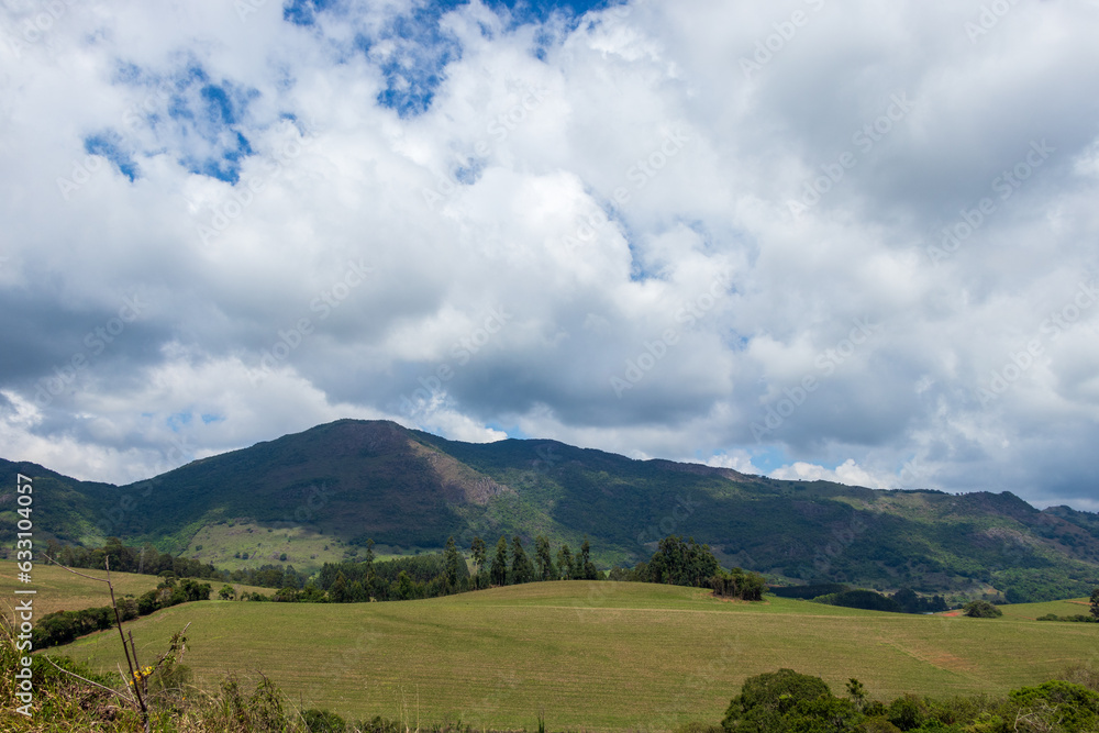mountain with cloudy sky in Minas Gerais, Brazil mountain with cloudy sky in Minas Gerais, Brazil