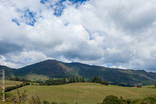mountain with cloudy sky in Minas Gerais, Brazil