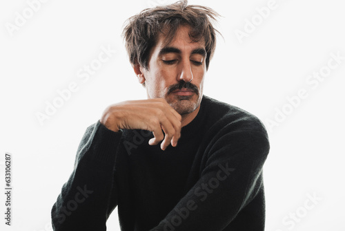 Schilderij op canvas scruffy man