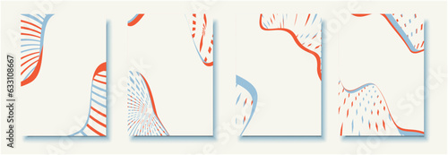 Minimalist Vector abstract background. Glamourous Poster template. Smartphone background set. Social Media Background