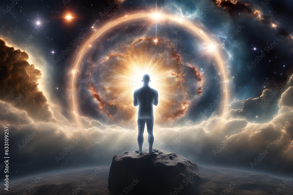 Fototapeta premium god in the universe, generative ai