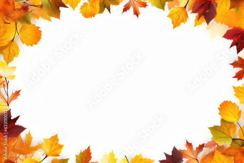 Frame of autumn with copy space