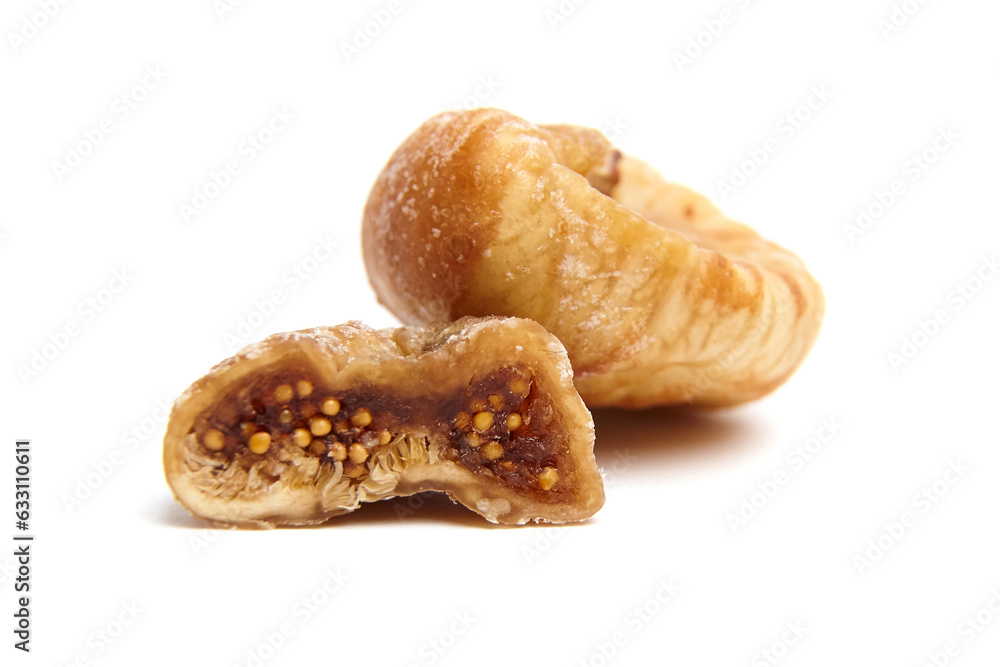 Dried figs isolated on a white background Dried figs isolated on a white background
