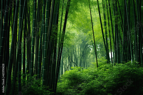 Misty bamboo forest in the morning © reddish