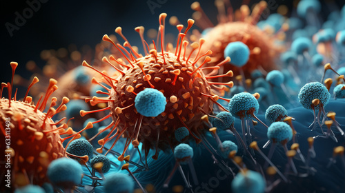 3d rendered illustration of a Corona virus