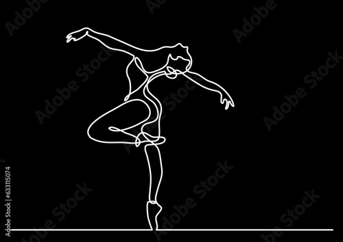 continuous line drawing vector illustration with FULLY EDITABLE STROKE of happy jumping persons as concept of happiness on black background