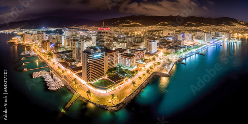 Honolulu panoramic view Hawaii - Generative AI © jovannig