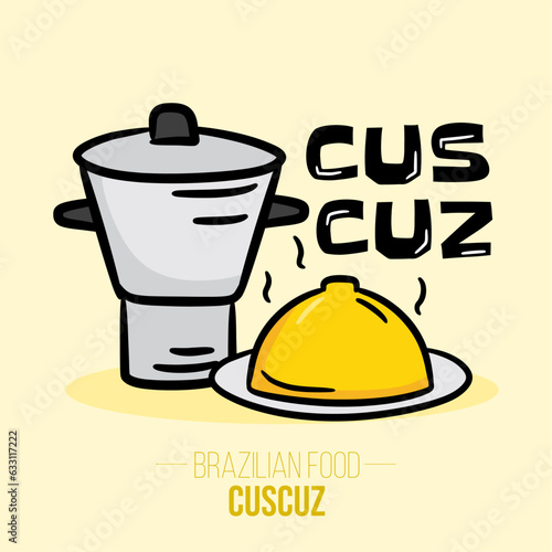Cuscuz - cuscus coscos couscous - Brazilian food - nordeste food photo