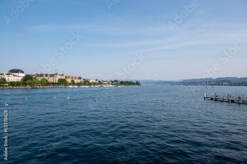 The idyllic Lake Zurich in Switzerland