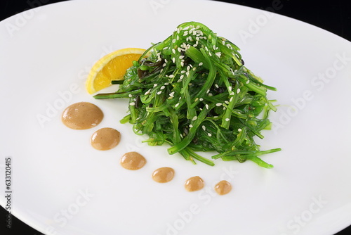 chuka salad with sauce photo