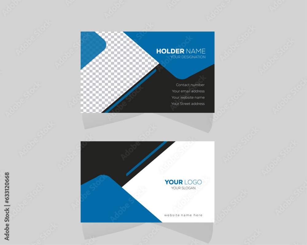 Business card with modern design