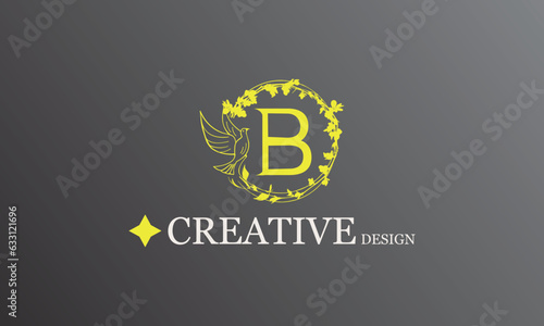 B LUXURY CREATIVE LOGO DESIGN BRAND LOGO 