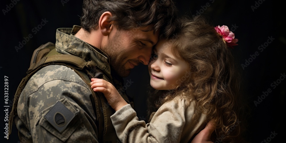 military loving between father and daughter military loving between father and daughter