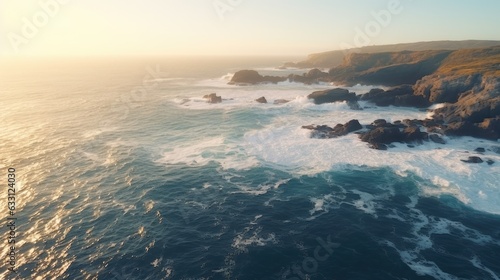 Beautiful Landscape with Sea and Rocks