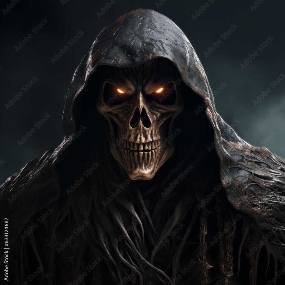 sinister specter in spooky attire roams streets, Generative AI sinister specter in spooky attire roams streets, Generative AI