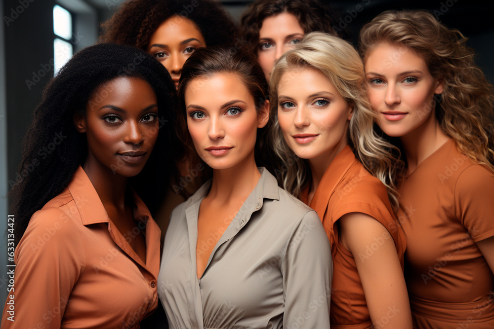 beautiful multiethnic female models in studio beautiful multiethnic female models in studio