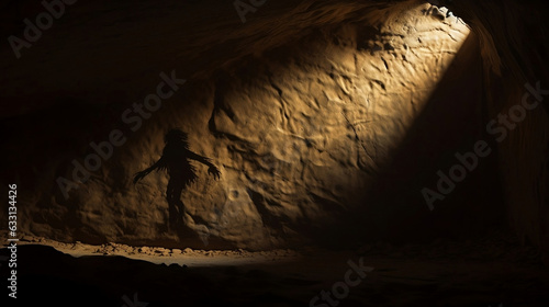 creepy shadow figure in cave 16 9