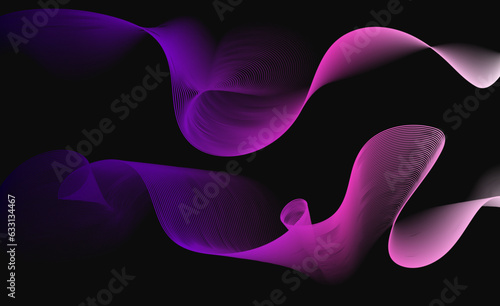 fala, ilustracja, gradient, ruch, abstrakcja, przejście kolor, ciemne, wave, illustration, movement, abstract, color transition, dark, clear
