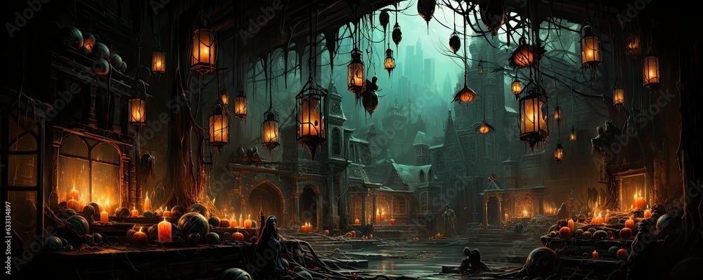 Halloween night with a spooky house and bats, halloween background. Halloween night with a spooky house and bats, halloween background.