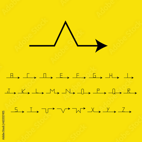 Arrowhead English Alphabets | Arrowhead  Typography
| Full English Alphabet | ABC 