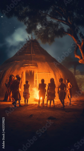 African Tribe's Enchanted Night