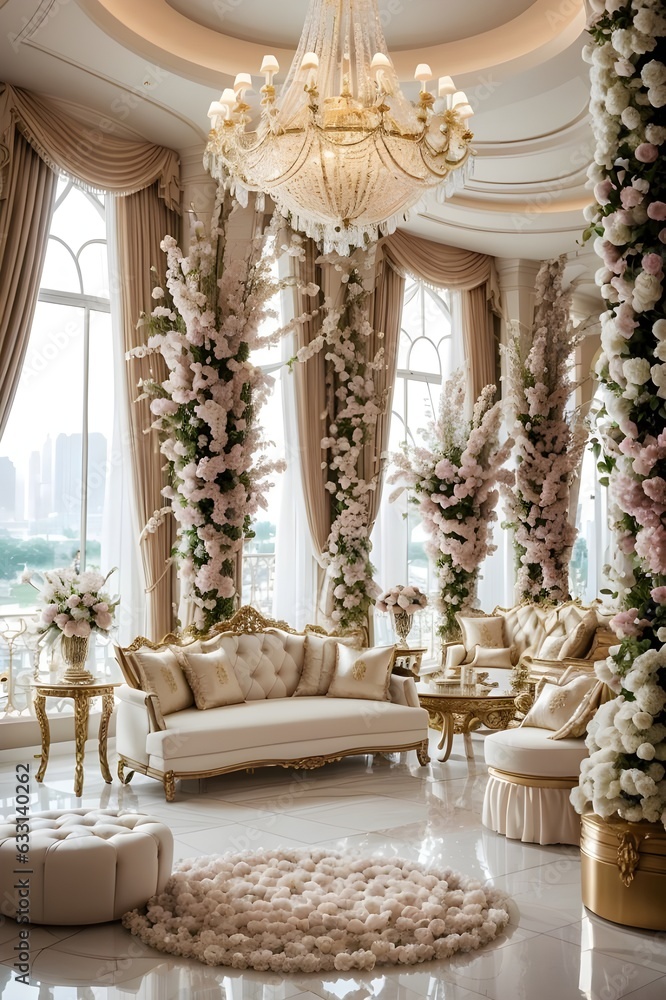 A Cozy Retreat: A Beautiful Luxury Room with Flowers