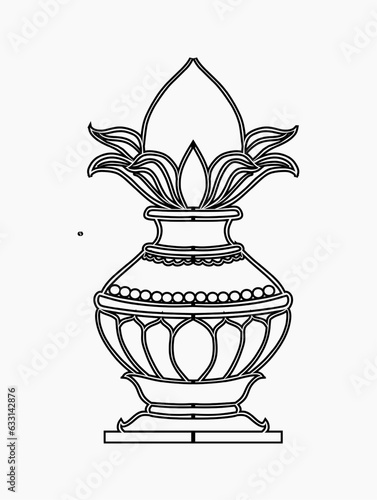 vase isolated on white