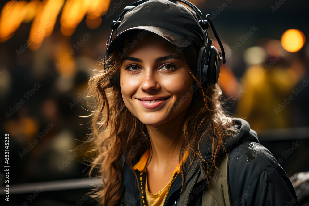 building employee smiling looking at camera, portrait, earthworks, jobs,