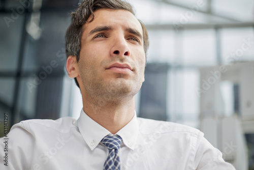 Confident young businessman posing in the office © Katsiaryna