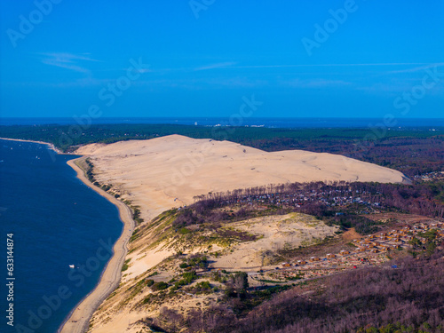 Photo en Drone de LA Dune du Pyla près d'Arcachon