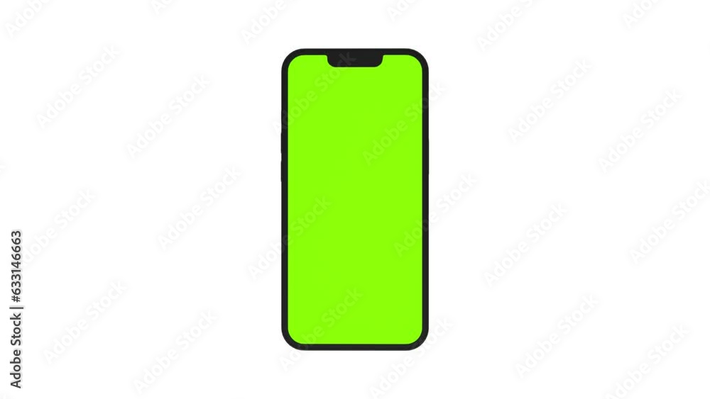 smartphone animation with green screen isolated on white background phone mockup smartphone animation with green screen isolated on white background phone mockup