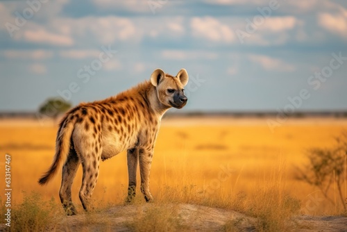 Papier peint Spotted hyena in the savanna