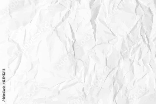White clean crumpled paper