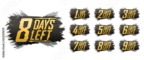 Sale Promotional number of days countdown timer banner