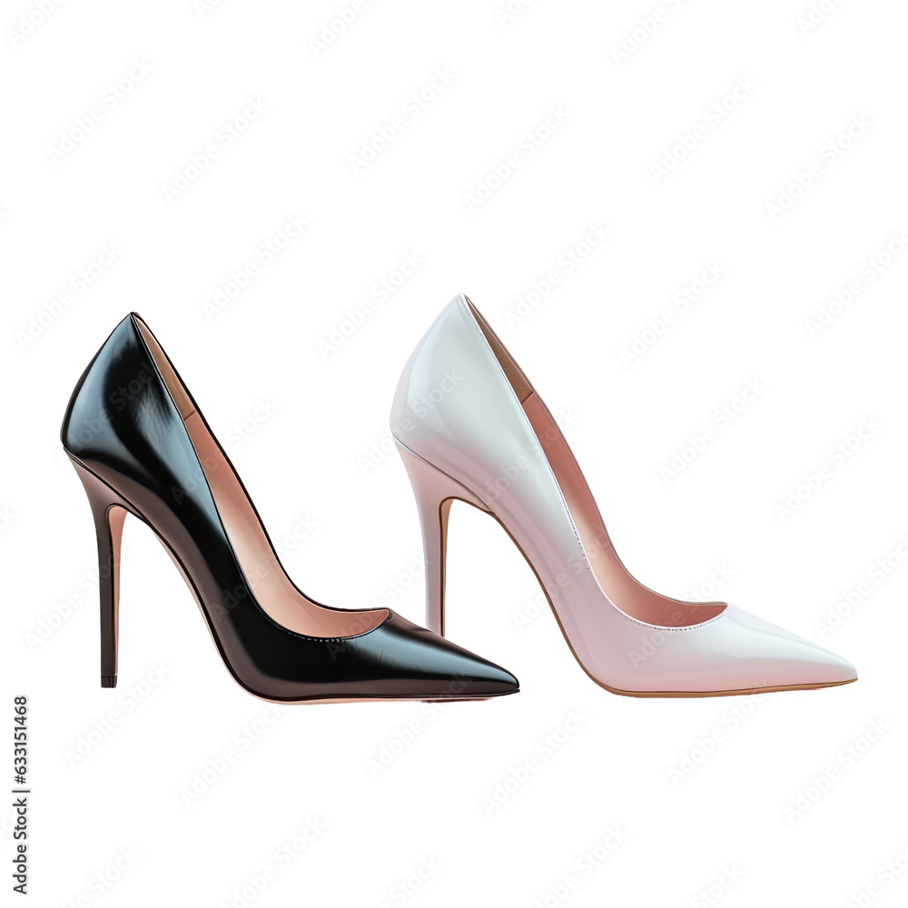 Photos of women s high heeled shoes on transparent background Photos of women s high heeled shoes on transparent background