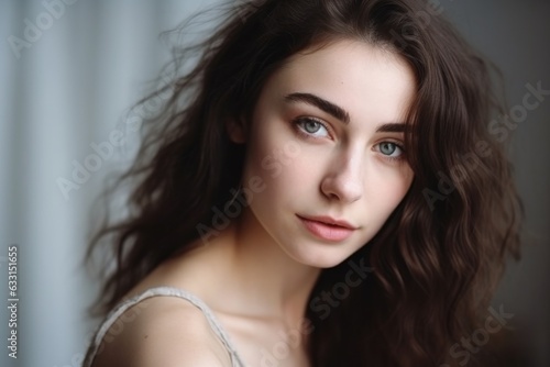 Portrait of a beautiful young woman looking at the camera