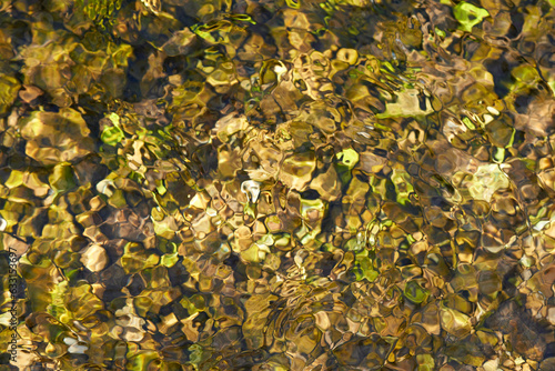 Flussgrund des Kochers, Unterkochen, Baden-Württemberg, Deutschland photo