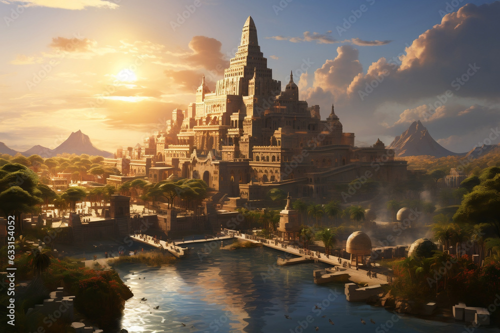 Fototapeta premium Babylon, The Tower of Legends