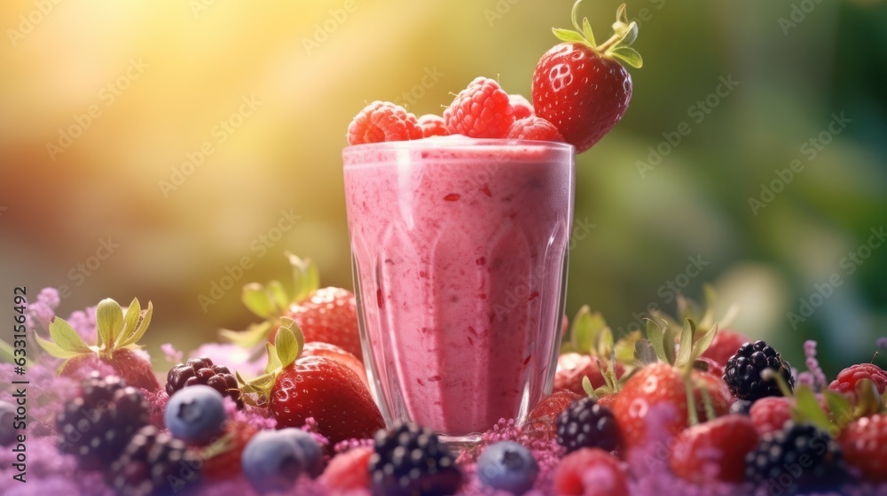 Smoothie with berries Smoothie with berries
