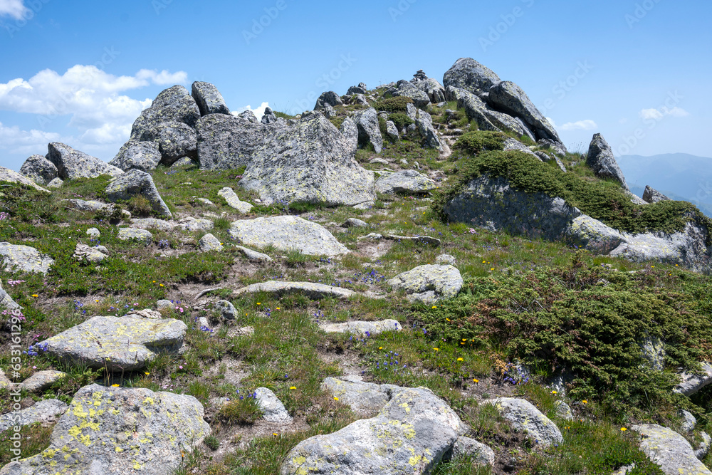 Landscape of Rila Mountain near Kalin peaks, Bulgaria Landscape of Rila Mountain near Kalin peaks, Bulgaria