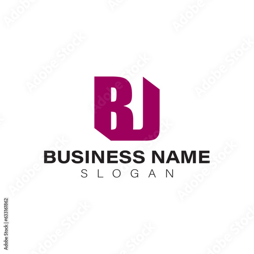 vector design elements for your company logo, letter bj logo. modern logo design, business corporate template. bj monogram logo.