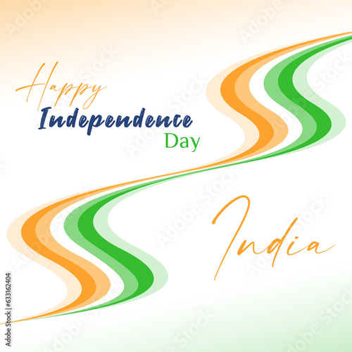 independence day abstract colorful social media template