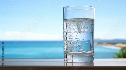 Photo of a glass of water on a table