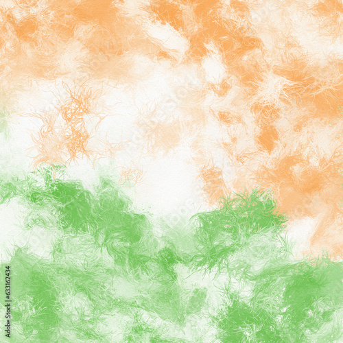 three color indian flag grunge background