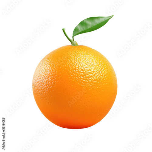 Orange against transparent background